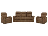 Edenwold Brown Reclining Sofa and 2 Recliners - Ornate Home