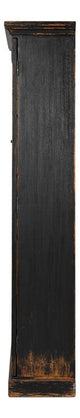 Edgar Allan Black Glass Bookcase - Ornate Home