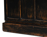 Edgar Allan Black Glass Bookcase - Ornate Home