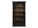 Edgar Allan Black Glass Bookcase - Ornate Home