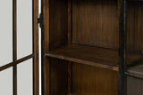 Edgar Allan Black Glass Bookcase - Ornate Home
