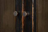 Edgar Allan Black Glass Bookcase - Ornate Home