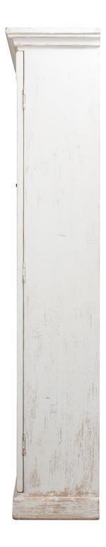 Edgar Allan White Glass Bookcase - Ornate Home