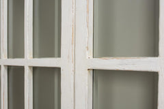 Edgar Allan White Glass Bookcase - Ornate Home
