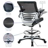 Edge Black Drafting Chair - Ornate Home