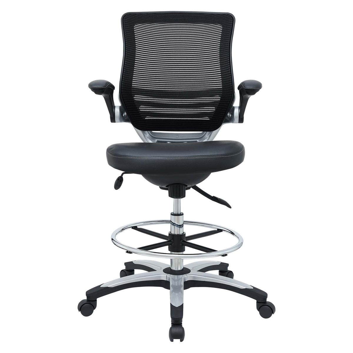 Edge Black Drafting Chair - Ornate Home