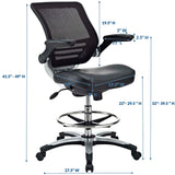 Edge Black Drafting Chair - Ornate Home