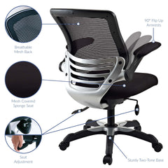 Edge Black Mesh Office Chair - Ornate Home