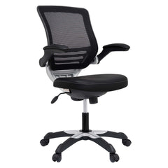 Edge Black Vinyl Office Chair - Ornate Home
