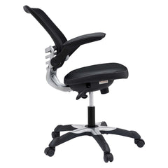 Edge Black Vinyl Office Chair - Ornate Home