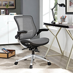 Edge Gray All Mesh Office Chair - Ornate Home