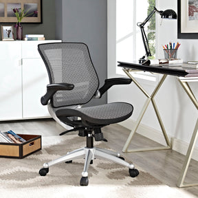 Edge Gray All Mesh Office Chair - Ornate Home