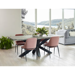 Edge Grey Small Dining Table - Ornate Home