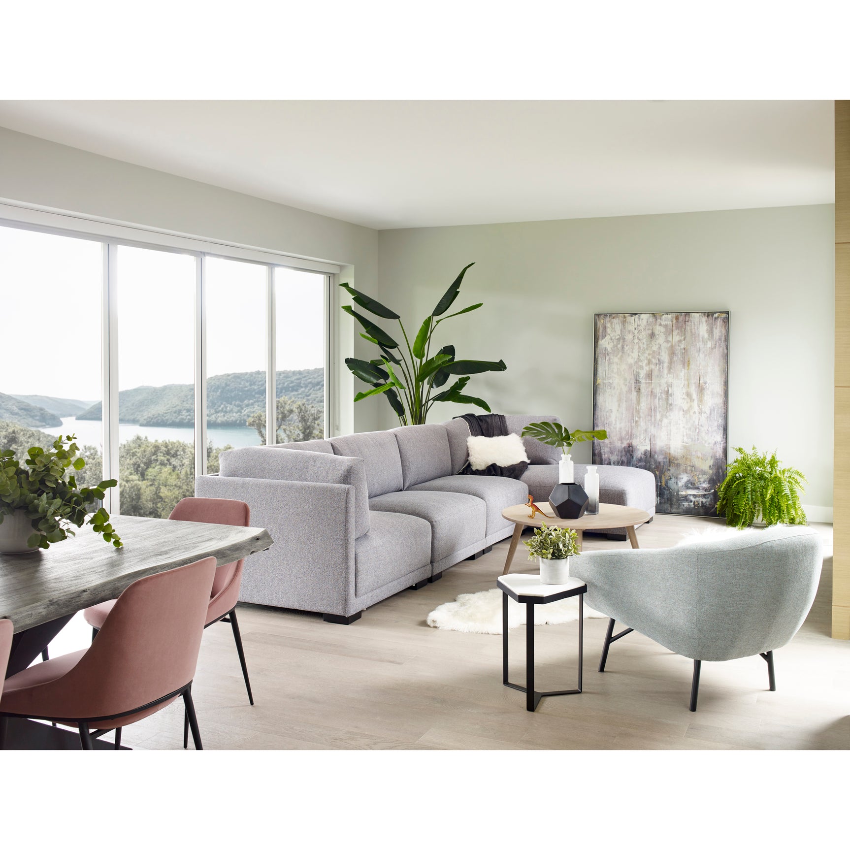 Edge Grey Small Dining Table - Ornate Home