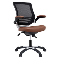 Edge Tan Vinyl Office Chair - Ornate Home