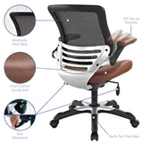 Edge Tan Vinyl Office Chair - Ornate Home