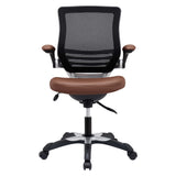 Edge Tan Vinyl Office Chair - Ornate Home
