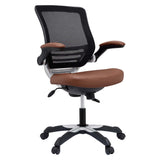 Edge Tan Vinyl Office Chair - Ornate Home