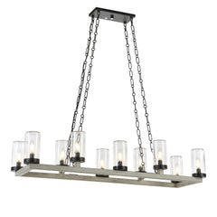 Edgecomb Black 10 Light Indoor-Outdoor Chandelier - Ornate Home