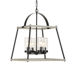 Edgecomb Black 4 Light Indoor-Outdoor Pendant - Ornate Home