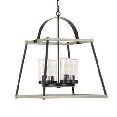 Edgecomb Black 4 Light Indoor-Outdoor Pendant - Ornate Home