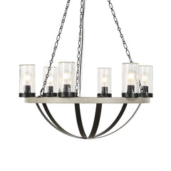 Edgecomb Black 6 Light Indoor-Outdoor Chandelier - Ornate Home