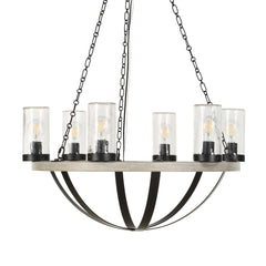 Edgecomb Black 6 Light Indoor-Outdoor Chandelier - Ornate Home