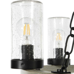 Edgecomb Black 6 Light Indoor-Outdoor Chandelier - Ornate Home