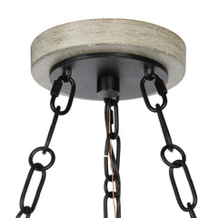 Edgecomb Black 6 Light Indoor-Outdoor Chandelier - Ornate Home