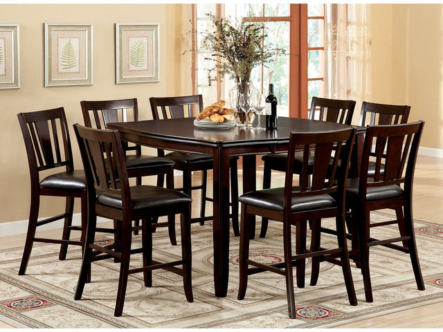 Edgewood Espresso 7 Pc. Counter Height Table Set - Ornate Home