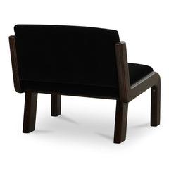 Edie Black Faux Mohair Accent Chair - Ornate Home