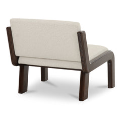 Edie Flecked Ivory Accent Chair - Ornate Home