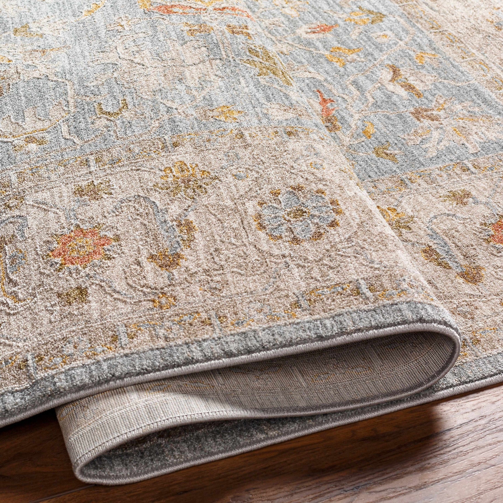 Edie Taupe Oushak Rug - Ornate Home
