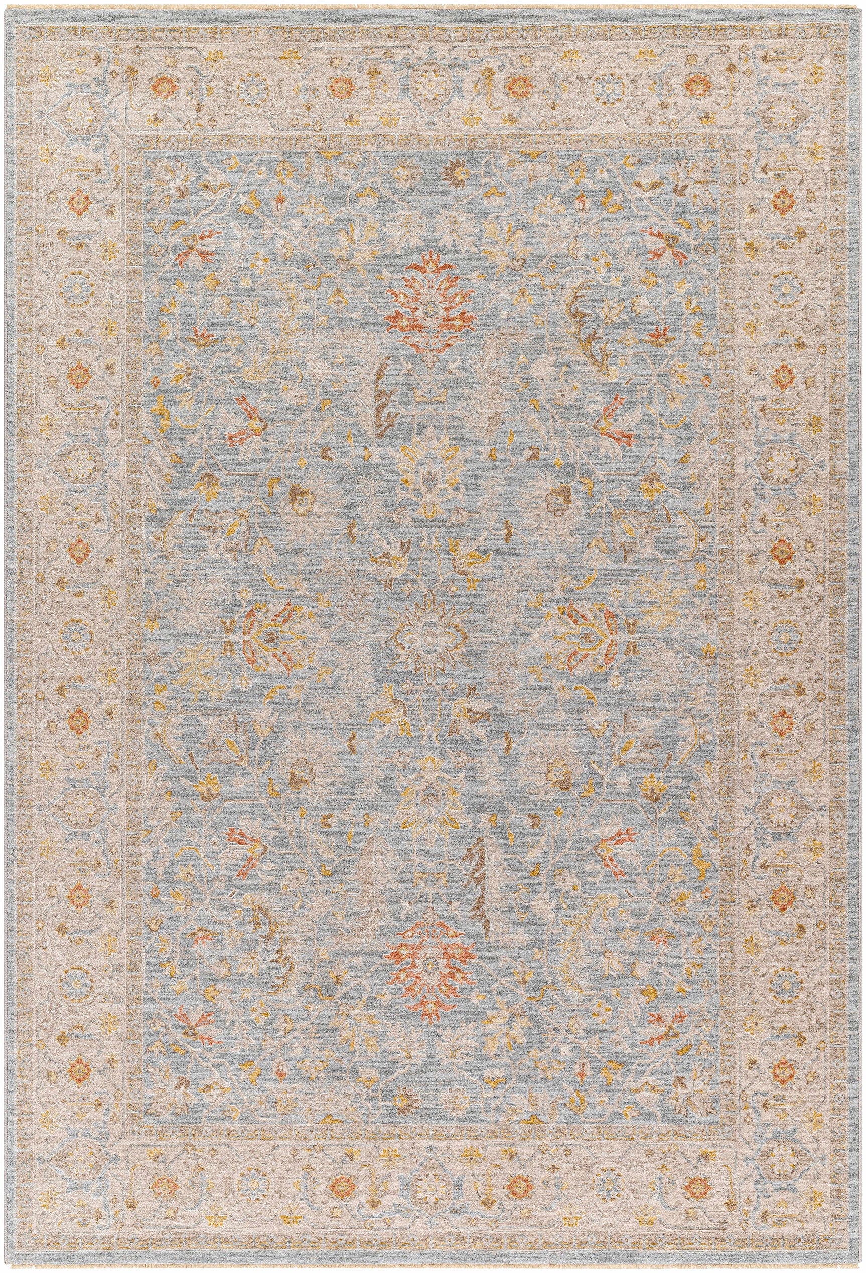 Edie Taupe Thick Luxe Oushak Rug - Ornate Home