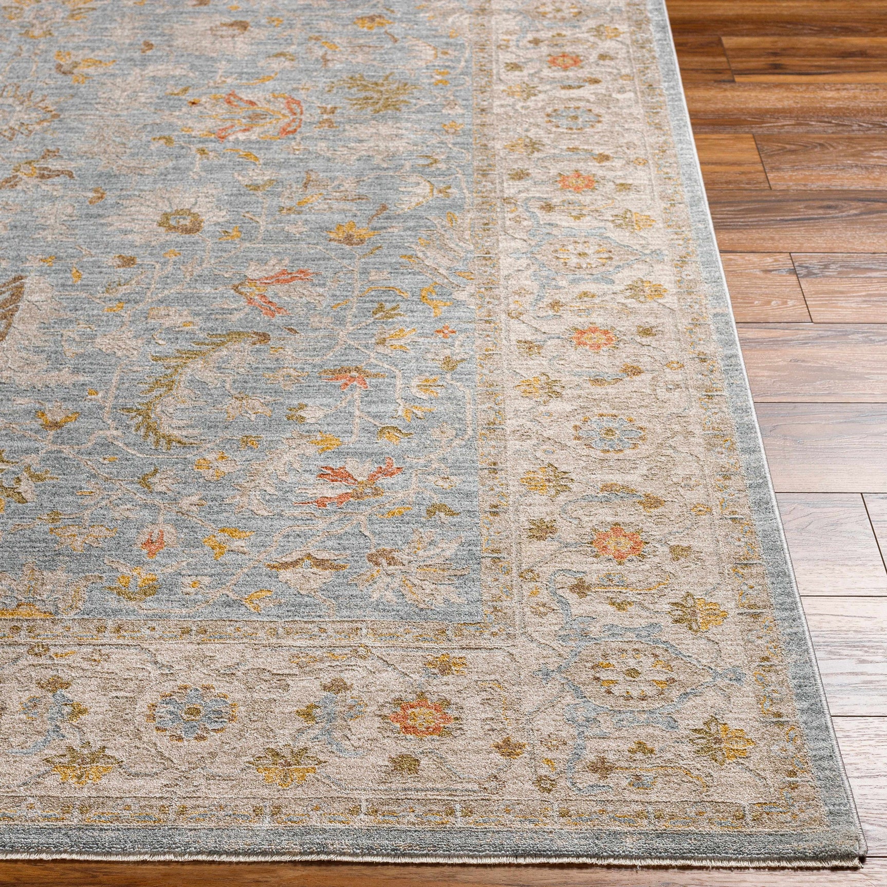 Edie Taupe Thick Luxe Oushak Rug - Ornate Home