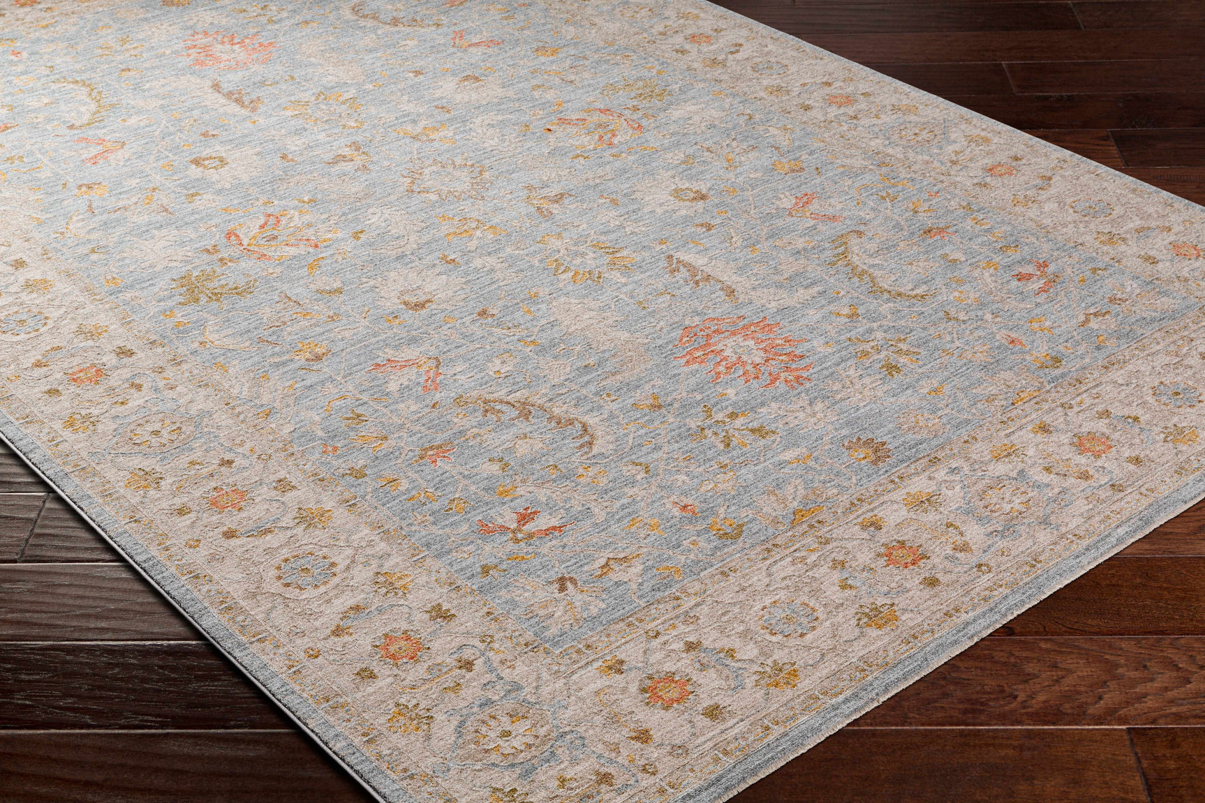 Edie Taupe Thick Luxe Oushak Rug - Ornate Home