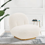 Edina Accent Chair in White - Ornate Home