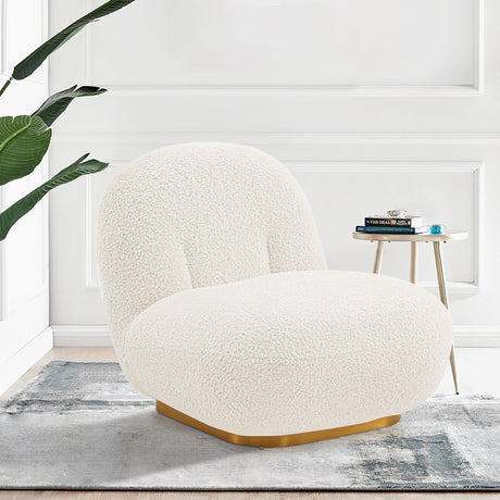 Edina Accent Chair in White - Ornate Home