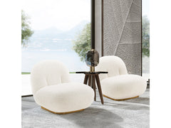 Edina Accent Chair in White (set of 2) - Ornate Home