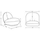 Edina Accent Chair in White (set of 2) - Ornate Home