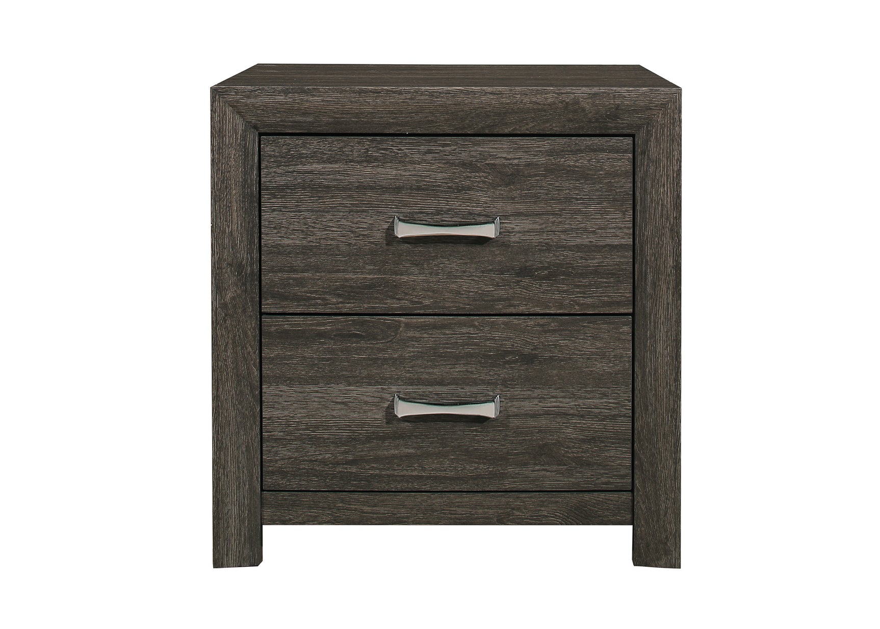 Edina Dark Gray/Black 5-Piece Queen Bedroom Set - Ornate Home