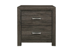 Edina Dark Gray/Black 5-Piece Queen Bedroom Set - Ornate Home