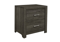 Edina Dark Gray/Black 5-Piece Queen Bedroom Set - Ornate Home