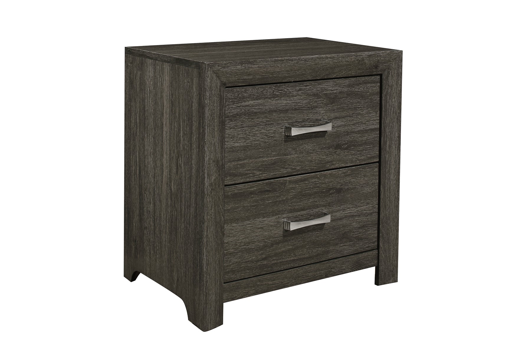 Edina Dark Gray/Black 5-Piece Twin Bedroom Set - Ornate Home