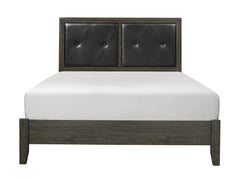 Edina Dark Gray/Black Full Bed - Ornate Home
