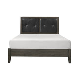 Edina Dark Gray/Black Full Bed - Ornate Home