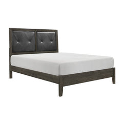 Edina Dark Gray/Black Full Bed - Ornate Home