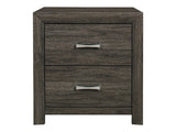 Edina Dark Gray Nightstand - Ornate Home