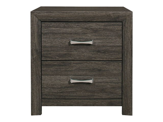 Edina Dark Gray Nightstand - Ornate Home