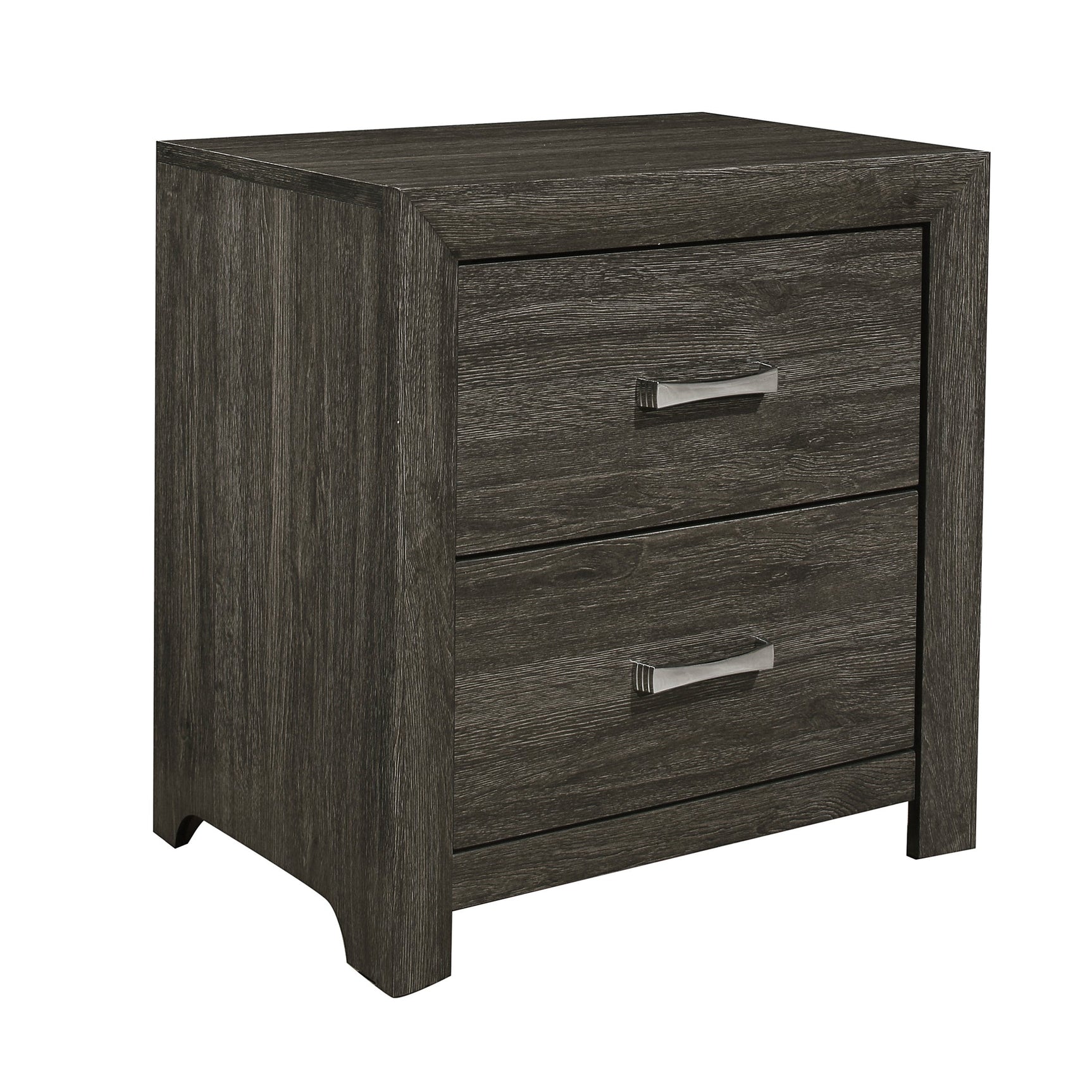 Edina Dark Gray Nightstand - Ornate Home